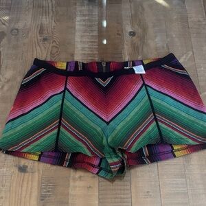 Mimi Chica Multicolor Chevron High Waist Shorts